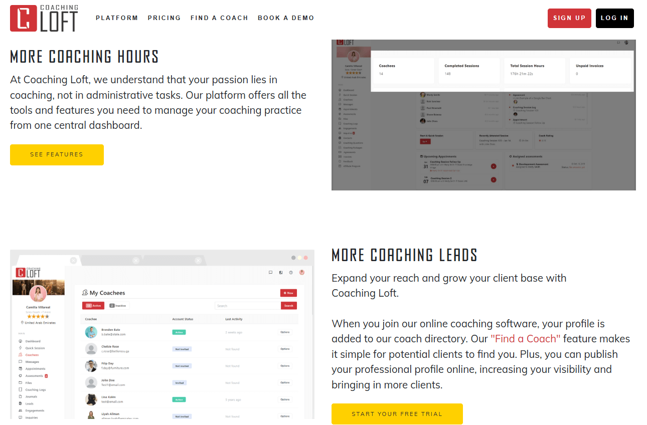 10 Best Online Coaching Platforms & Tools in 2025 (Free and Paid) 12 Coaching Loft Homepage 10 Best Online Coaching Platforms & Tools in 2025 (Free and Paid)